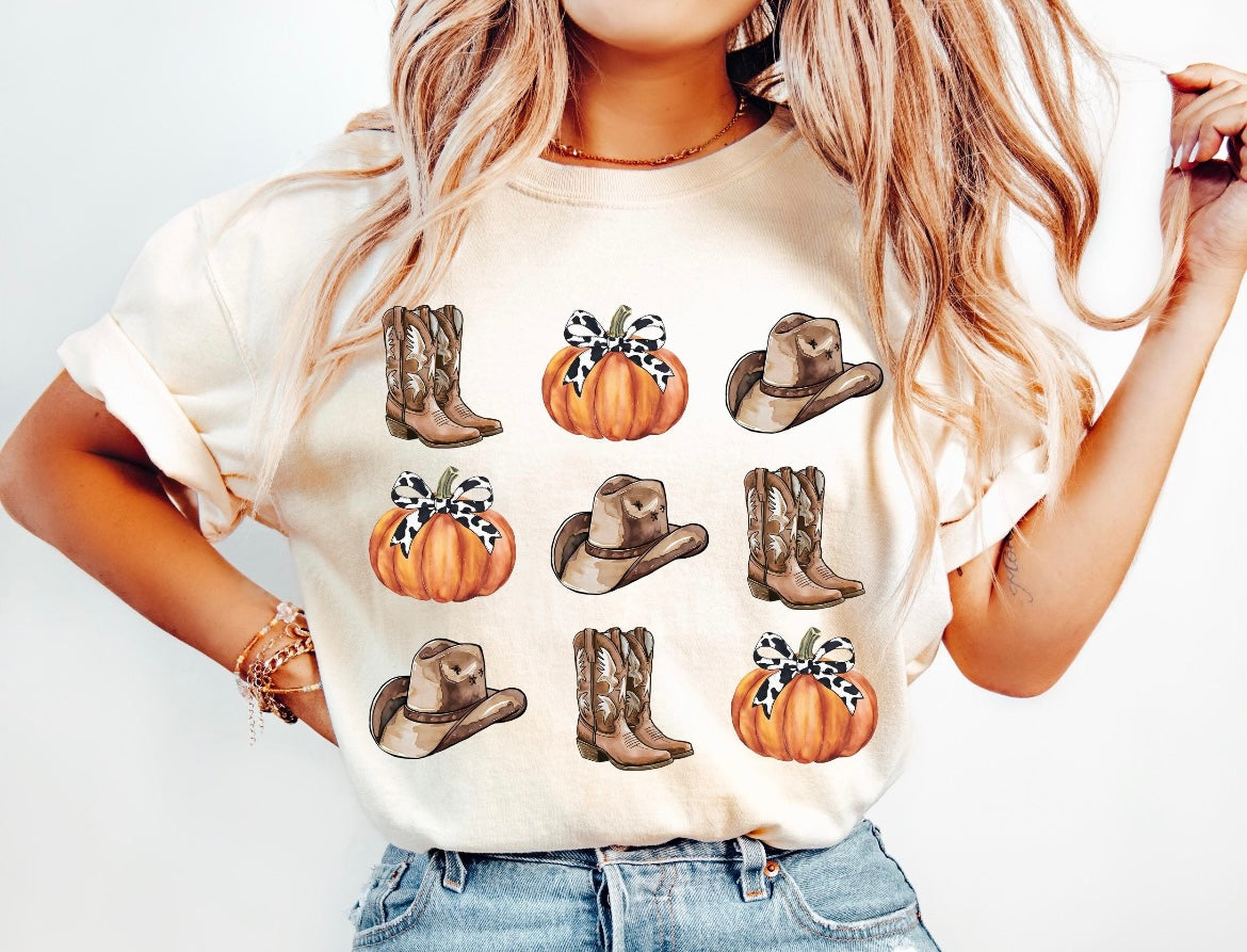 Boots, hats, & pumpkins