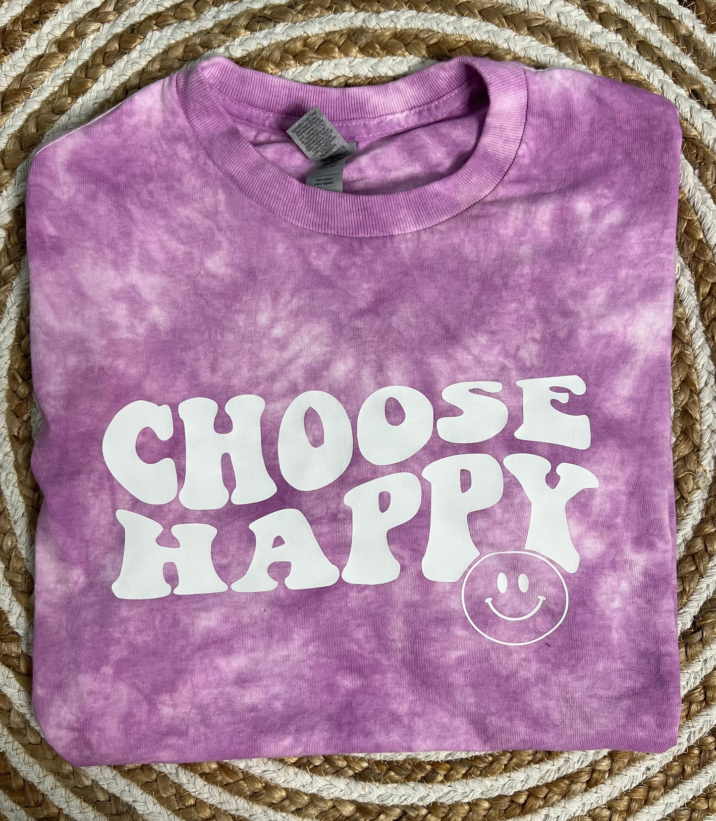 Choose Happy Tie Dye